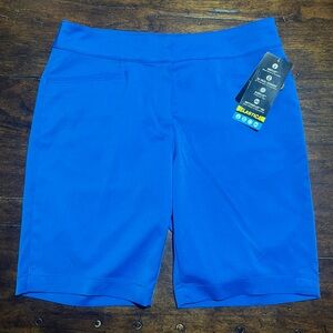 PGA TOUR Motionflux 360 Women’s Size 4 Golf Shorts Blue Stretch Bermuda Chino